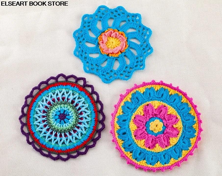 Mandala Crochet art fancy cushion table mat manuale Crochet tutorial book