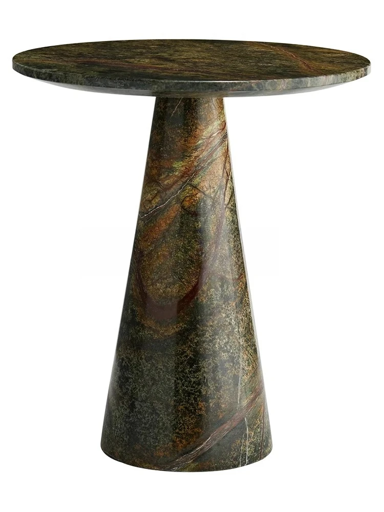 Comodino ad angolo rotondo semplice e moderno per piccoli appartamenti