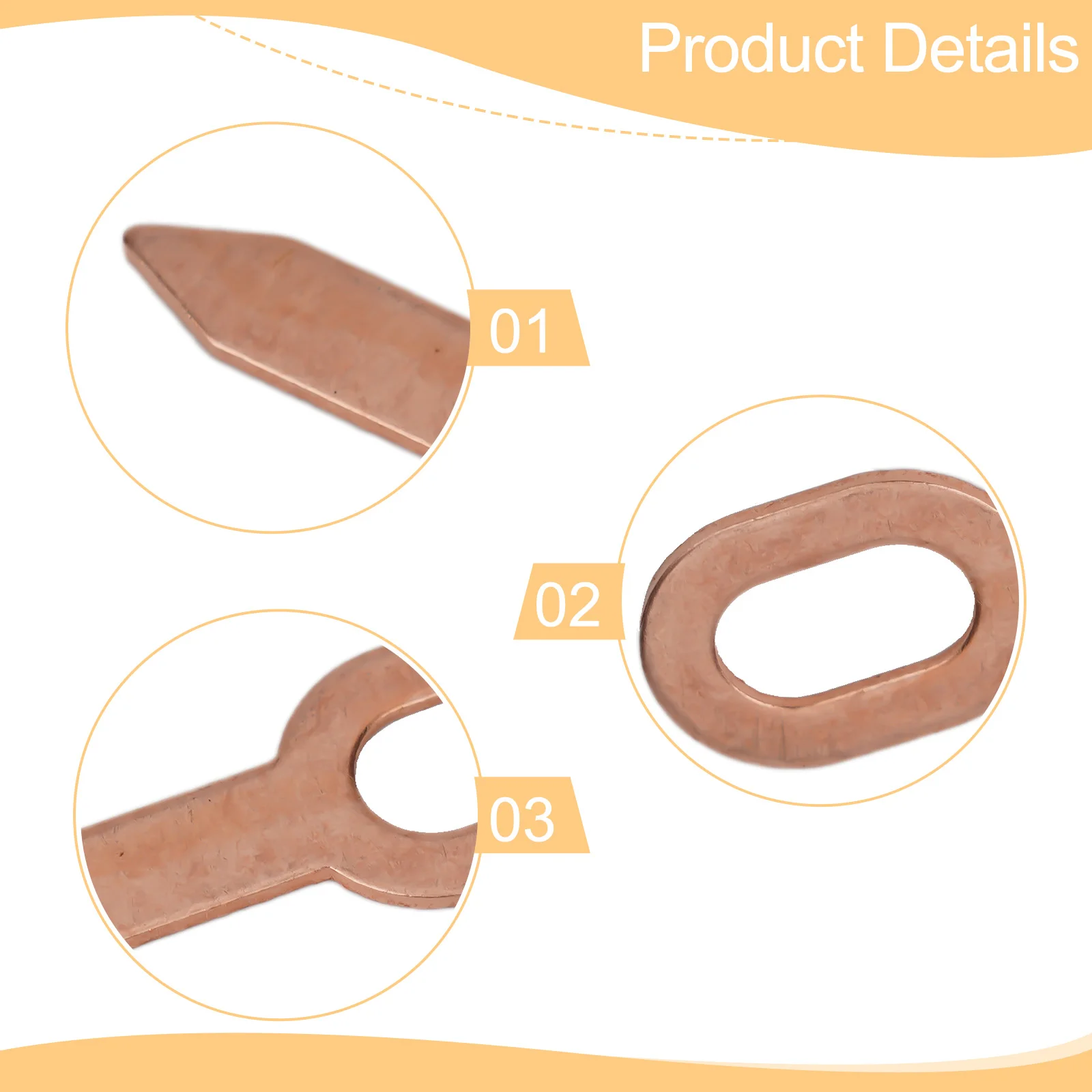 Recessed Pull Ring 2mm Thickness 55mm Length Copper-plated Pulling Washer Tool Car Body Panel Pull Washer Tool