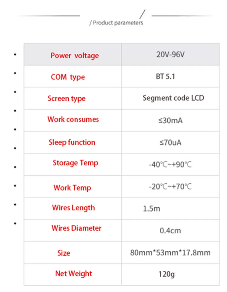 2.8 بوصة BT LCD ل ANT BMS 24V-150V دعم 8S 10S 12S 16S 20S 22S 24S 30S ليثيوم أيون lifepo4 بطارية الجهد قدرة المؤشر