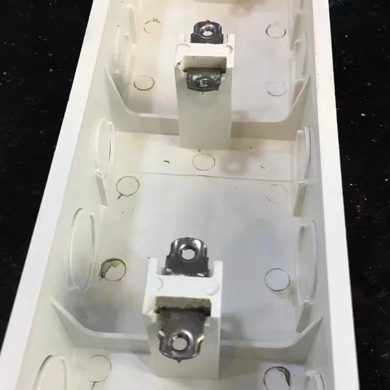 4*86 Type Junction Box Concealed PVC Wiring 4 Gang Switch Socket Four Together Bottom Dark Box