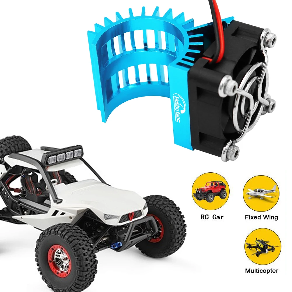 RC Motor Radiator with 5V Cooling Fan for 1/14 1/16 1/18 370 380 390 RC Car for 2838 2858 2845 Brushless Motor