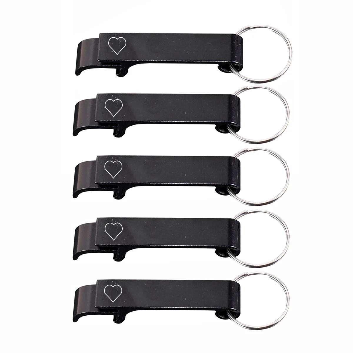 5pcs Custom Name Keychain Aluminum Alloy Set