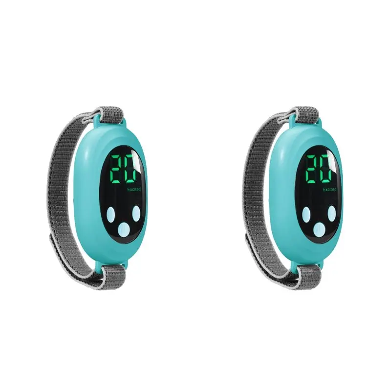 

B27B 2X Microcurrent Sleep Aid Device EMS Sleep Aid Instrument For Insomnia Stress Anxiety Relief Palm Pulse Massager Green