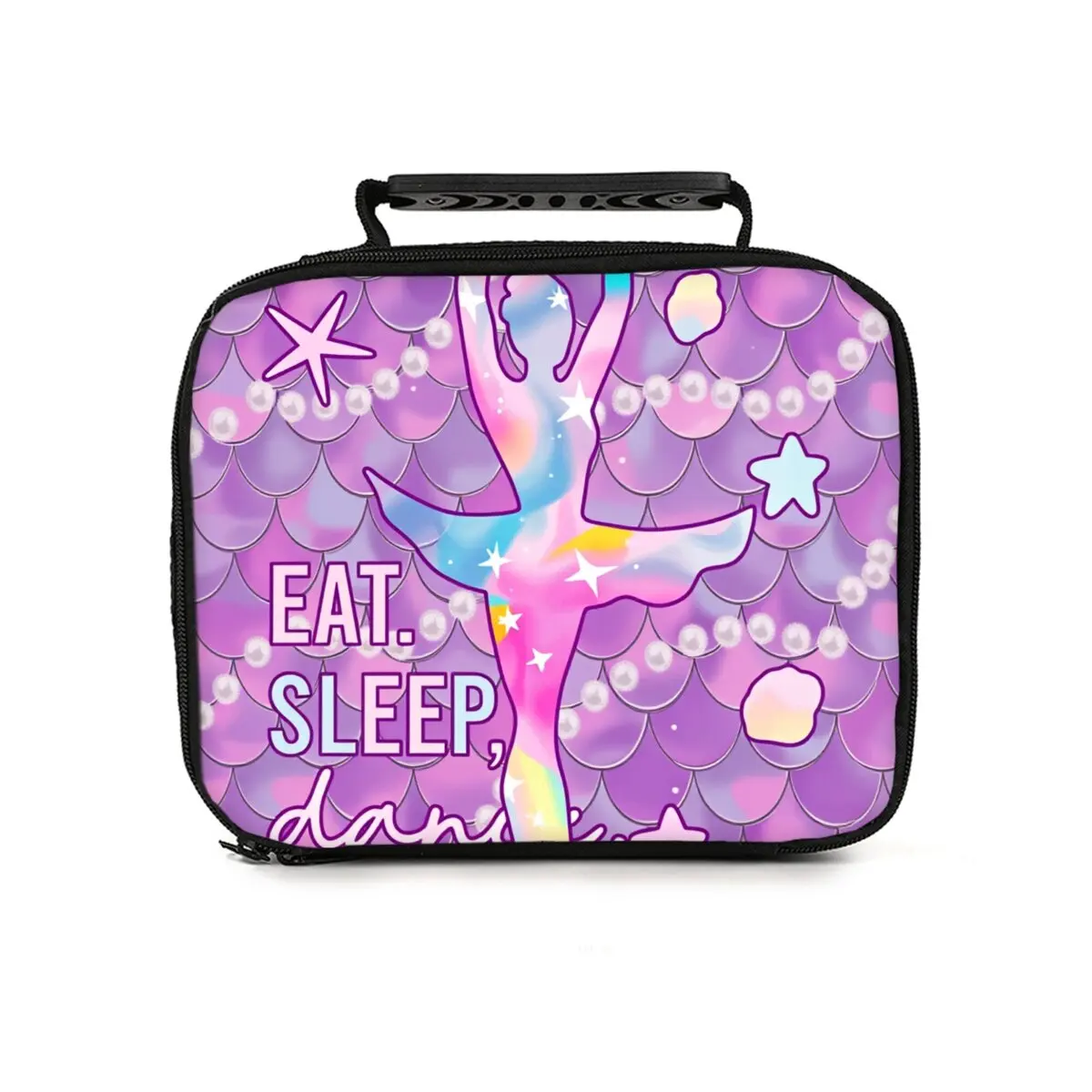 Yoga Dance Handheld Lunch Bag for Boy/Girls Best Gifts 2D Cartoon Lunch Box Bag for Children Thermal Insulation Picnic Bag