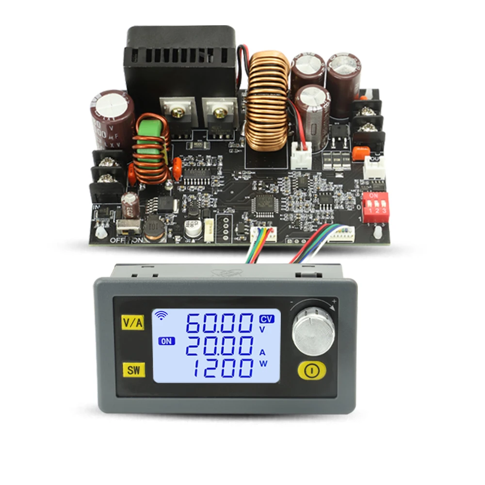 XY6020L 20A 1200W DC 6V-70V to 0-60V Buck Module CNC Adjustable DC Voltage Regulator Board CV CC Step Down Power Supply Module