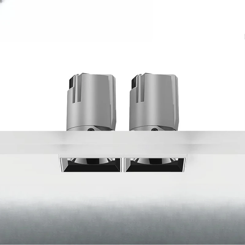 Interior design 5W * 2 12W * 2 20W * 2 LED downlight, ceiling recessed aluminum frameless spotlight, frameless LED hotel