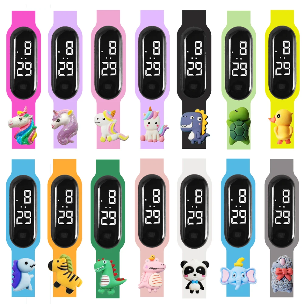 2024 New Waterproof Children LED Watches Smart Touch Kids Digital Electronic Watch for Boys Girls Outdoor Sports Bracelet Clock