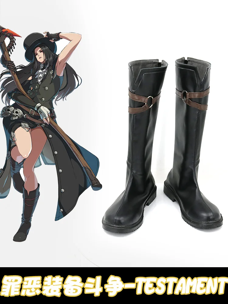 

Game Guilty Gear STRIVE Testament Cosplay Shoes PU Boots for Halloween Carnival Party Christmas Customize