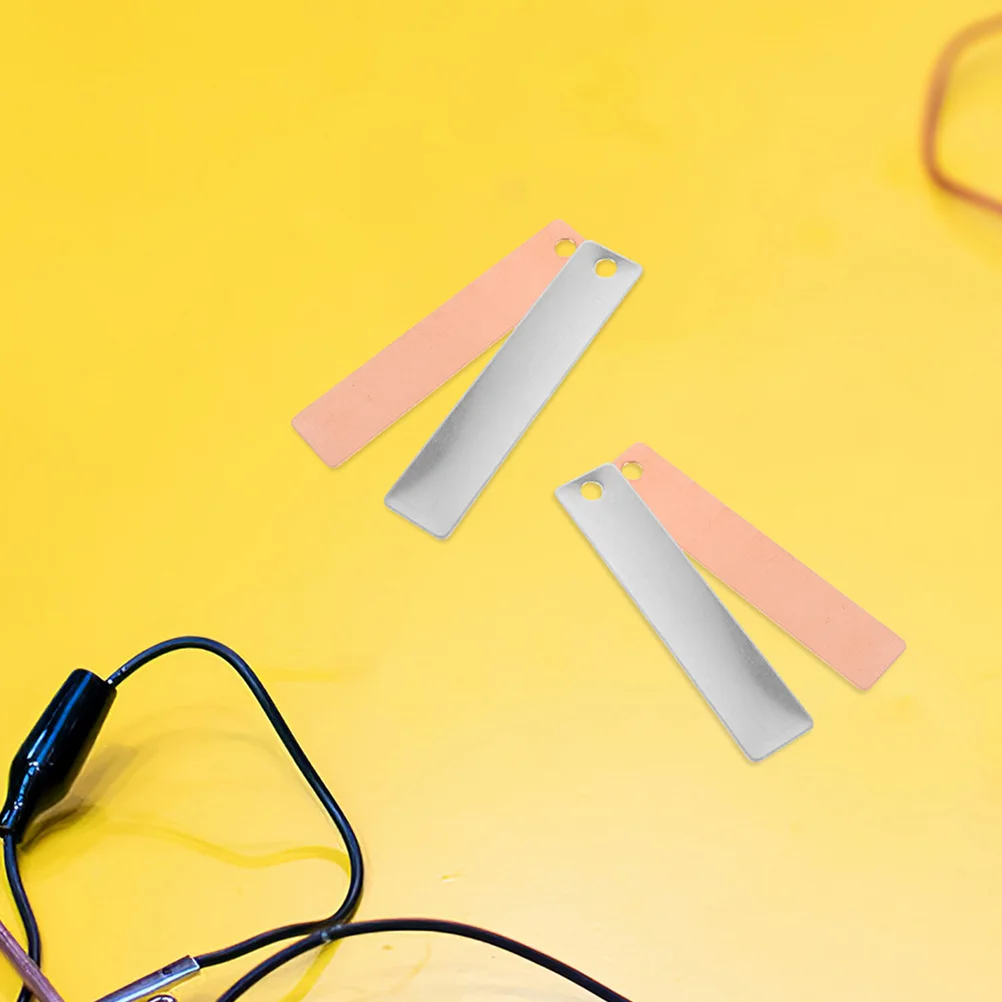 Electrode Sheet Batteries Copper Strip for Fruit Experiment Anode Zinc Plating Experimental Supplies