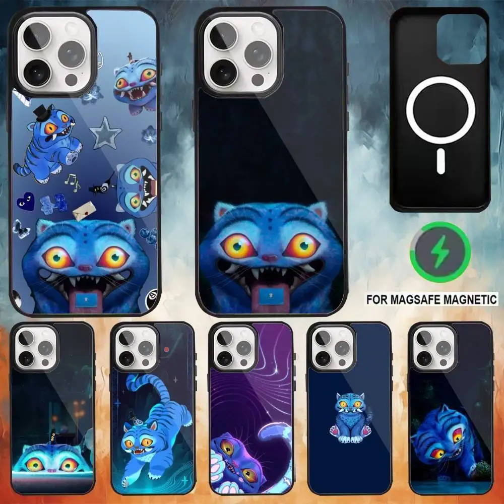 

KPop D-Demon H-Hunters Tiger Phone Case For iPhone17,16,15,14,13,12,11 Plus,Pro Max Magnetic Magsafe Wireless Charging