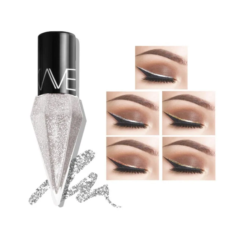 5-kleuren eyeliner, glanzende eyeliner, waterdicht en zweetbestendig, langdurig verhelderen de ogen, ooghoogtepunten