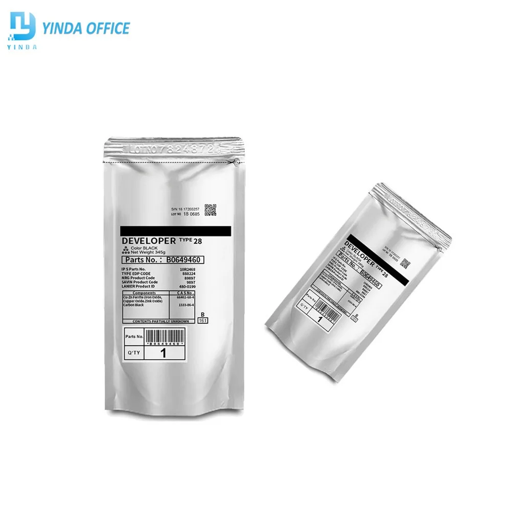 

345G Developer Powder Type 28 B1219640 for Ricoh MP 1600 1610 2000 2018 1018 2011 Aficio 2015 2016 2018 2020 3025 3030 MP3351
