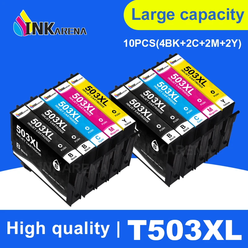 INKARENA Compatible For Epson 503XL T503XL T503 503 Ink Cartridge For Epson Expression Home XP-5200 XP-5205 WF-2960FTNF WF-2965D