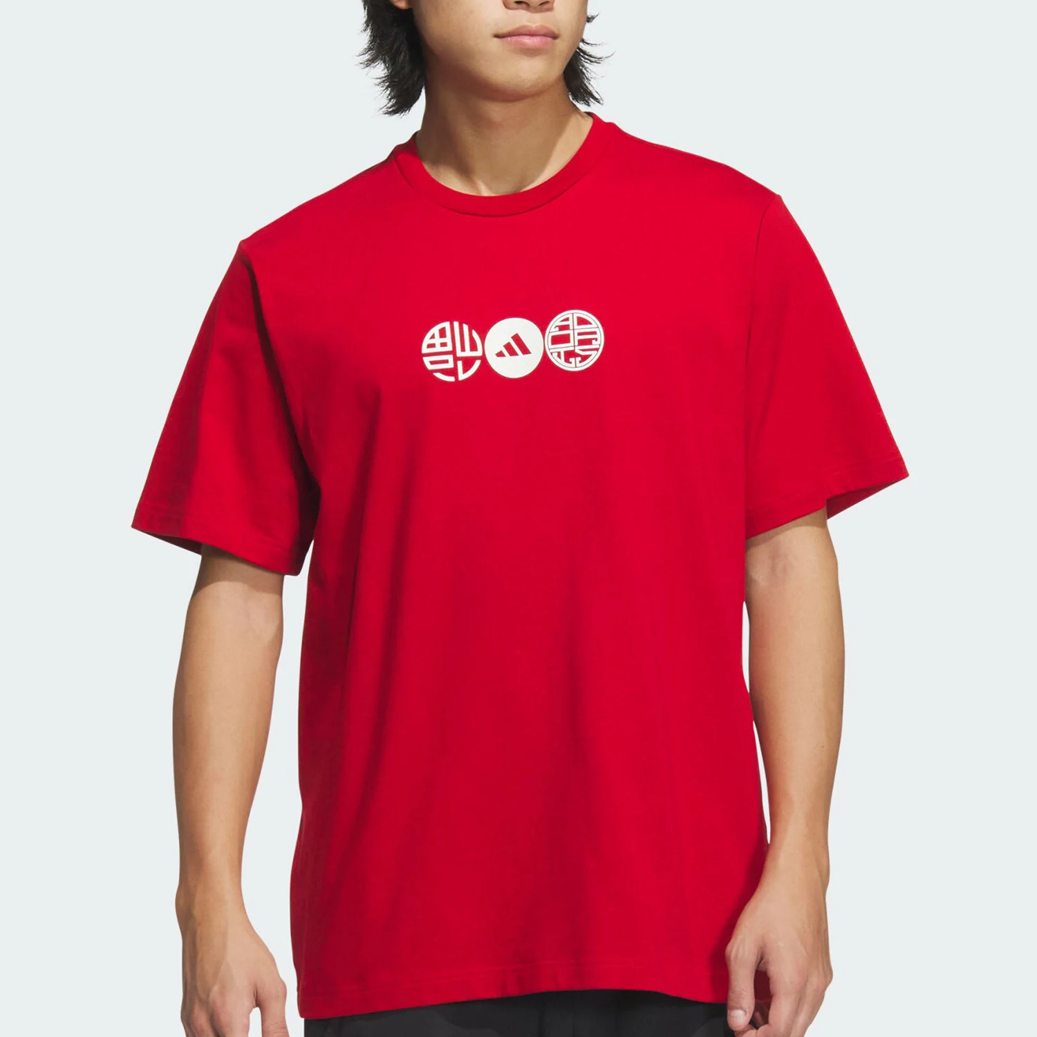 

Adidas подлинная мужская повседневная свободная футболка с коротким рукавом CM GFX TEE JZ4195