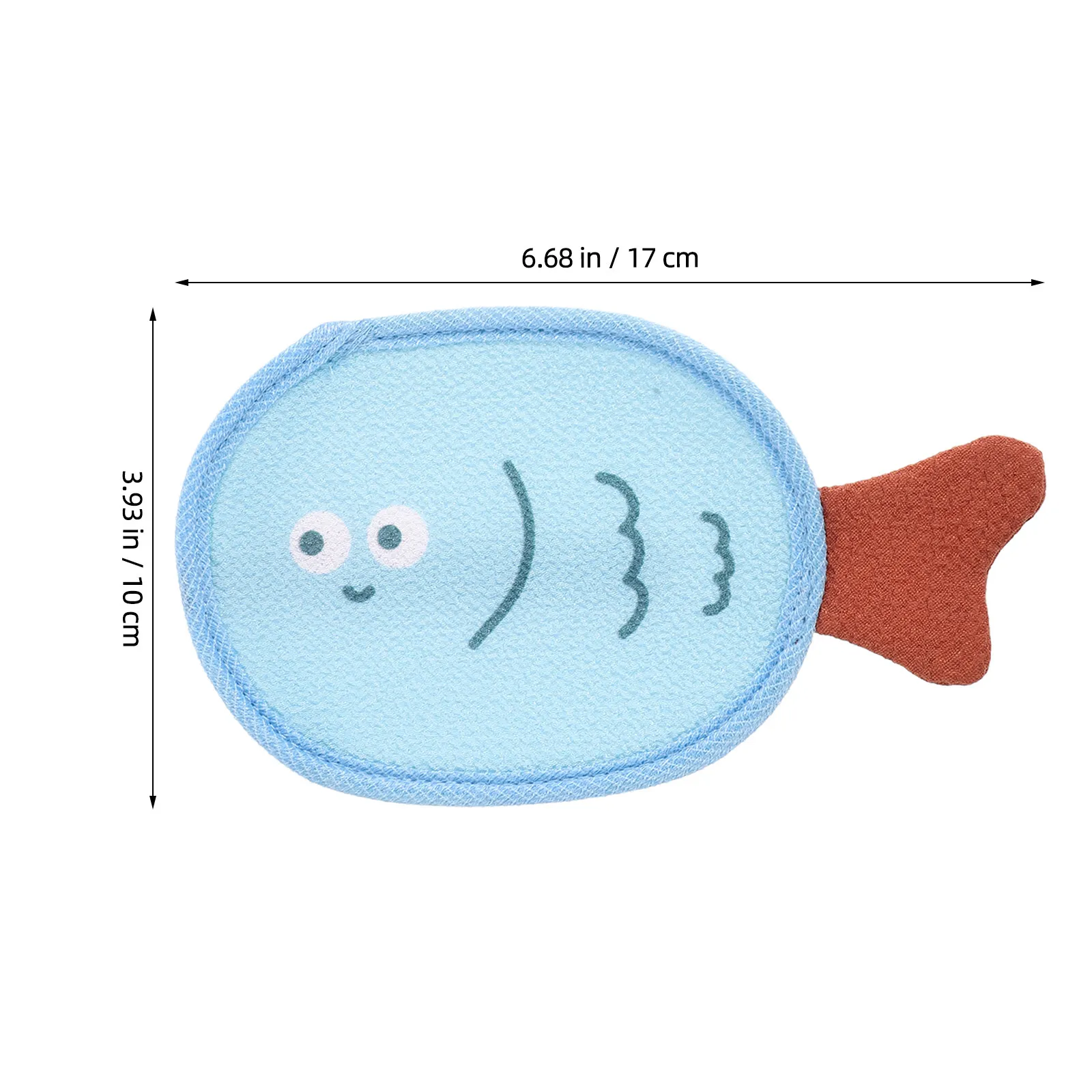 4Pcs Soap Lather Net Double Sided Exfoliating Fish Shaped Soap Pouch for Bath Shower Body Scrubber Bathing Foaming Net