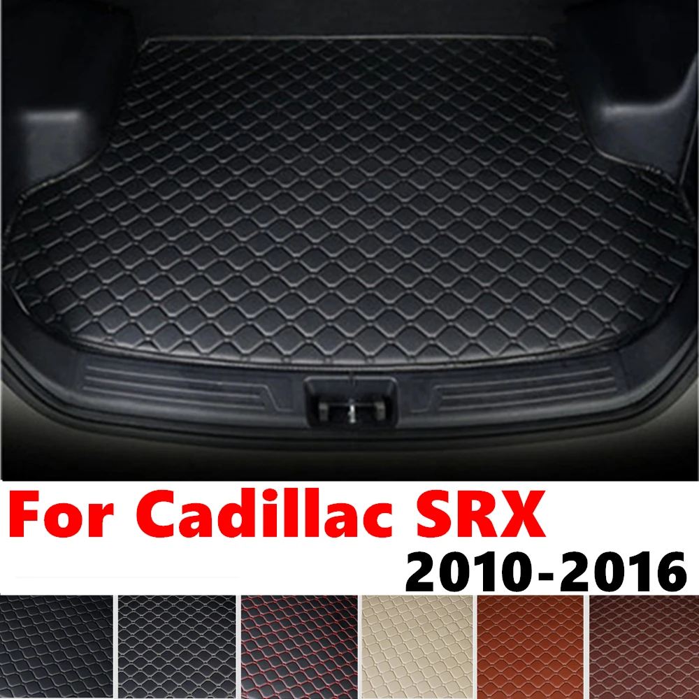 Car trunk mat for Cadillac SRX 2016 2015 2014 2013-2010 Rear Cargo Liner Cover Interior Accessories Tail Boot Tray luggage Pad