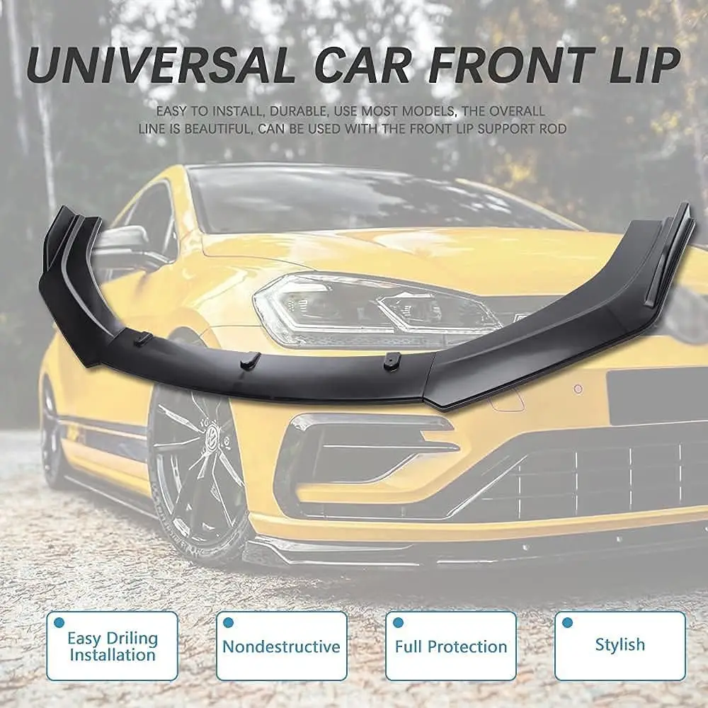 LAICY For MAZDA 3 323 MX-5 CX-5 929 626 Front Splitter Bumper Lip Chin Spoiler Body Kit Car Diffuser Lip Trim Protection Air Dam