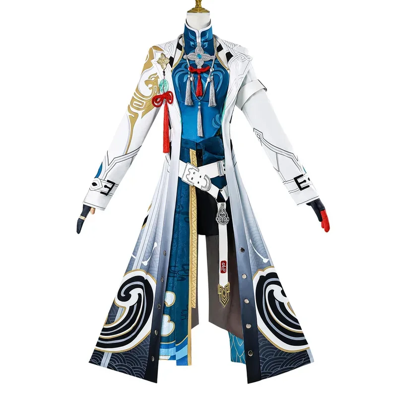 In Stock Feixiao Cosplay Costume Outfit Honkai Star Rail Fei Xiao Cosplay Claw Fox Full Set Wig Shoes Props Halloween Xmas