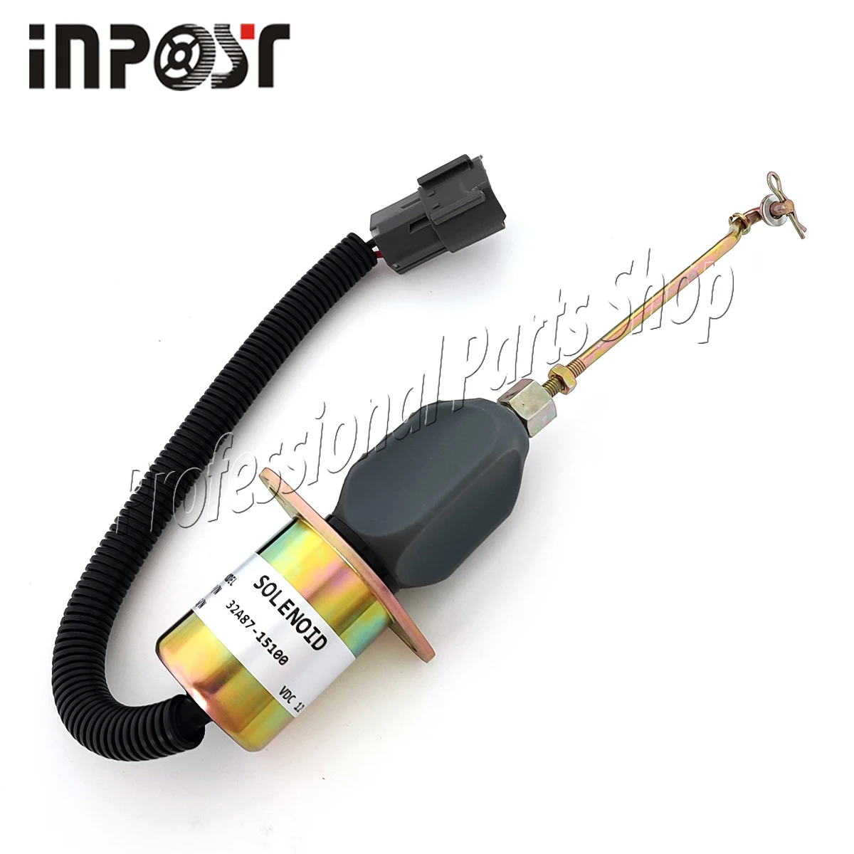 32A87-15100 Cummins용 12V 정지 차단 솔레노이드 밸브