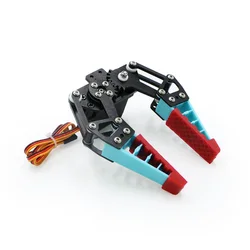 Garra de Robot Flexible, brazo mecánico biónico, dedo con pinza antideslizante de silicona, Control PWN, Kit de Robot de programación de Servo, el más nuevo