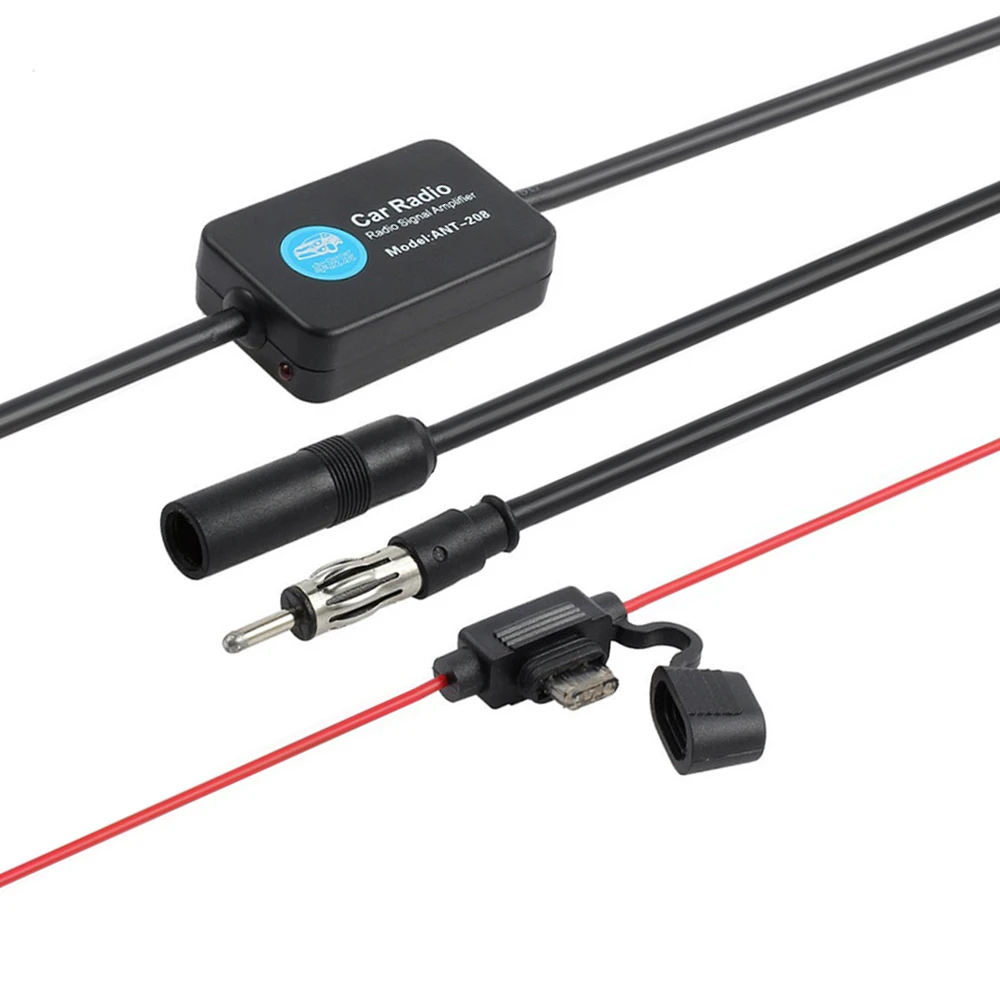 ANT-208 السيارات FM/AM هوائي الداعم سيارة هوائي هوائي 12 فولت سيارة السيارات راديو مكبر صوت أحادي الزجاج الأمامي جبل هوائي هوائيات