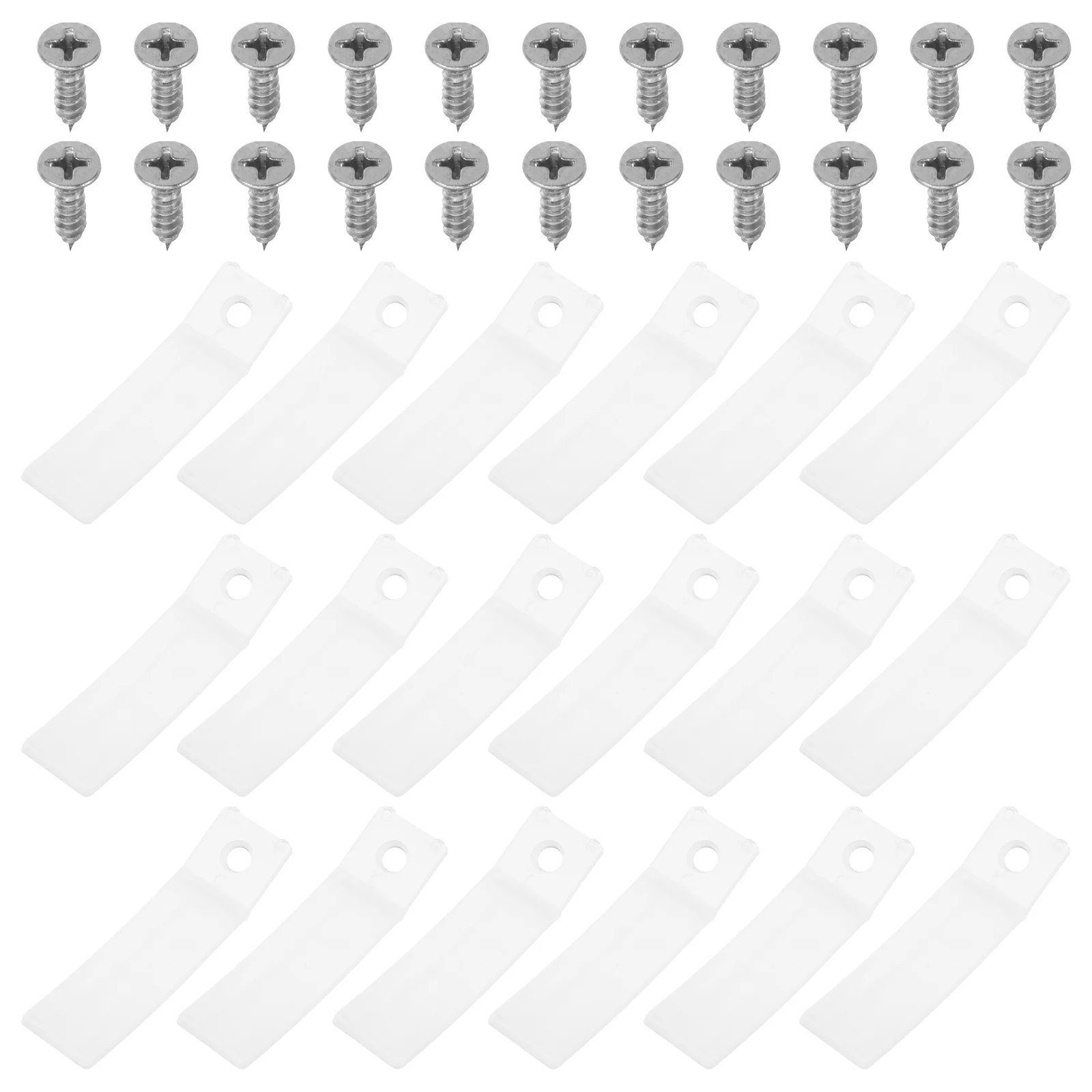 

40 set Drawer Stoppers Clear Plastic Non Slip Fixing Fittings For Furniture Drawer Bottom Repair Replacement Slide Locks