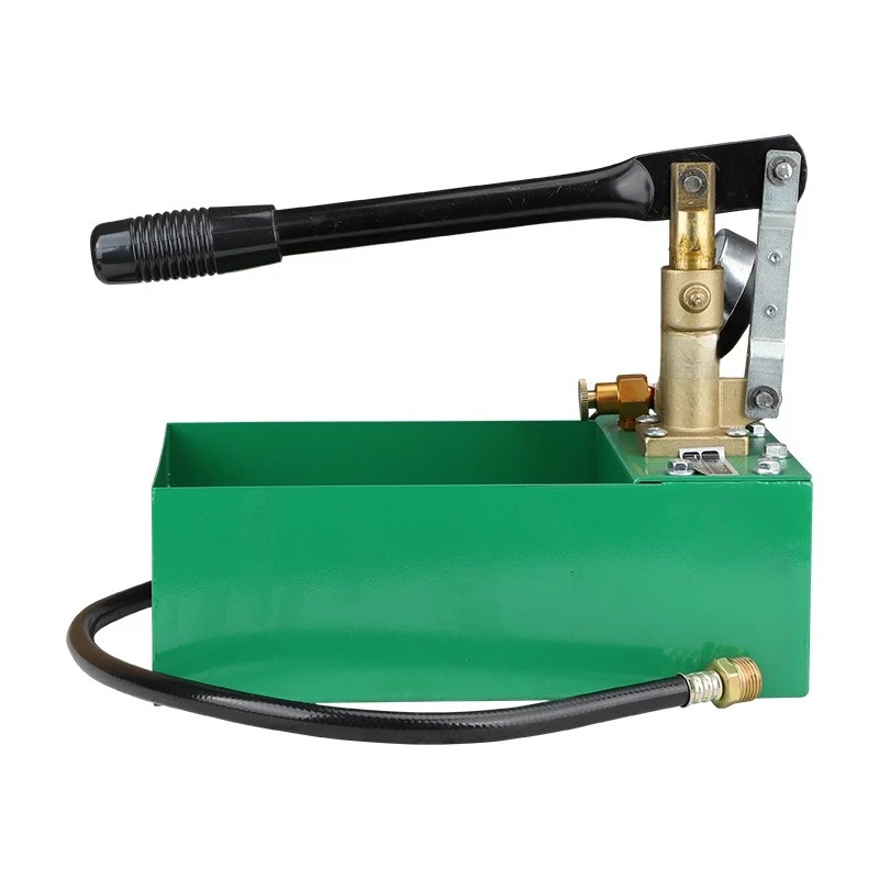 

Manual pressure test pump floor heating water pipe pressure measuring T-16-P iron box/stainless steel water tank copper head