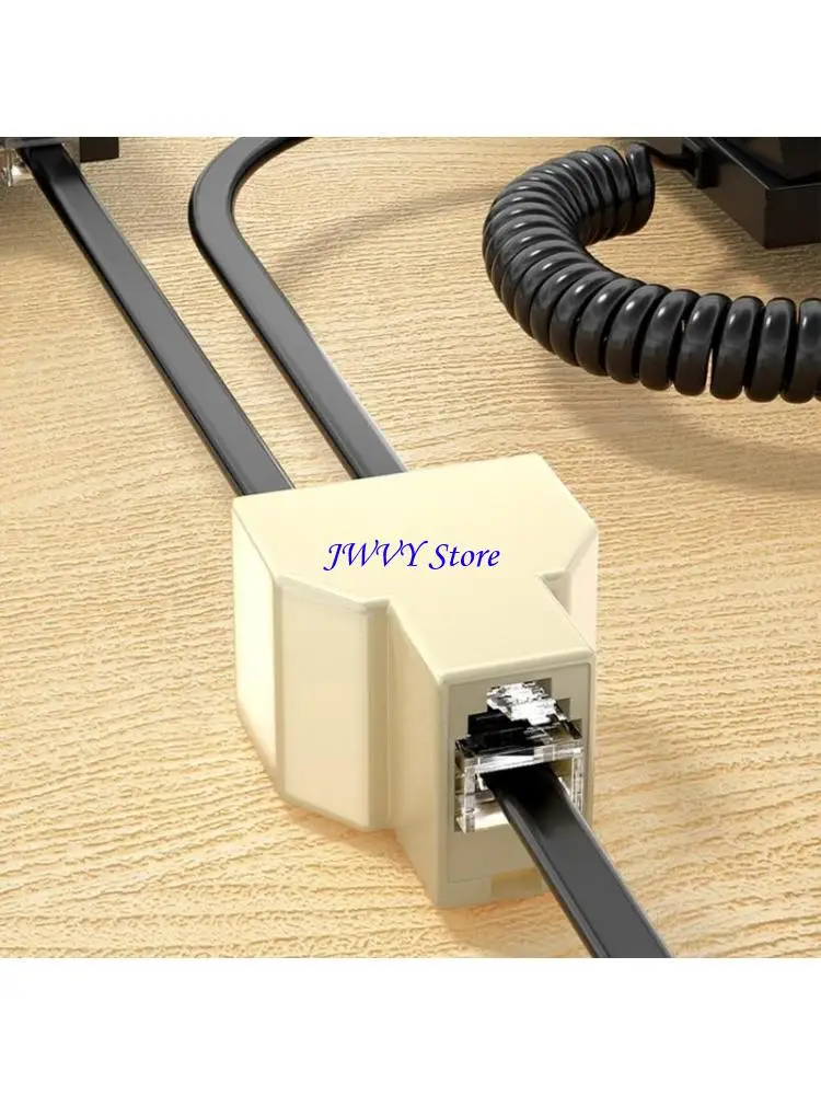 573A効率的なRJ11電話スプリッターアダプター電話スプリッターでは、明確にするための信号分解を最小限に抑える6p4c/ 6p2c