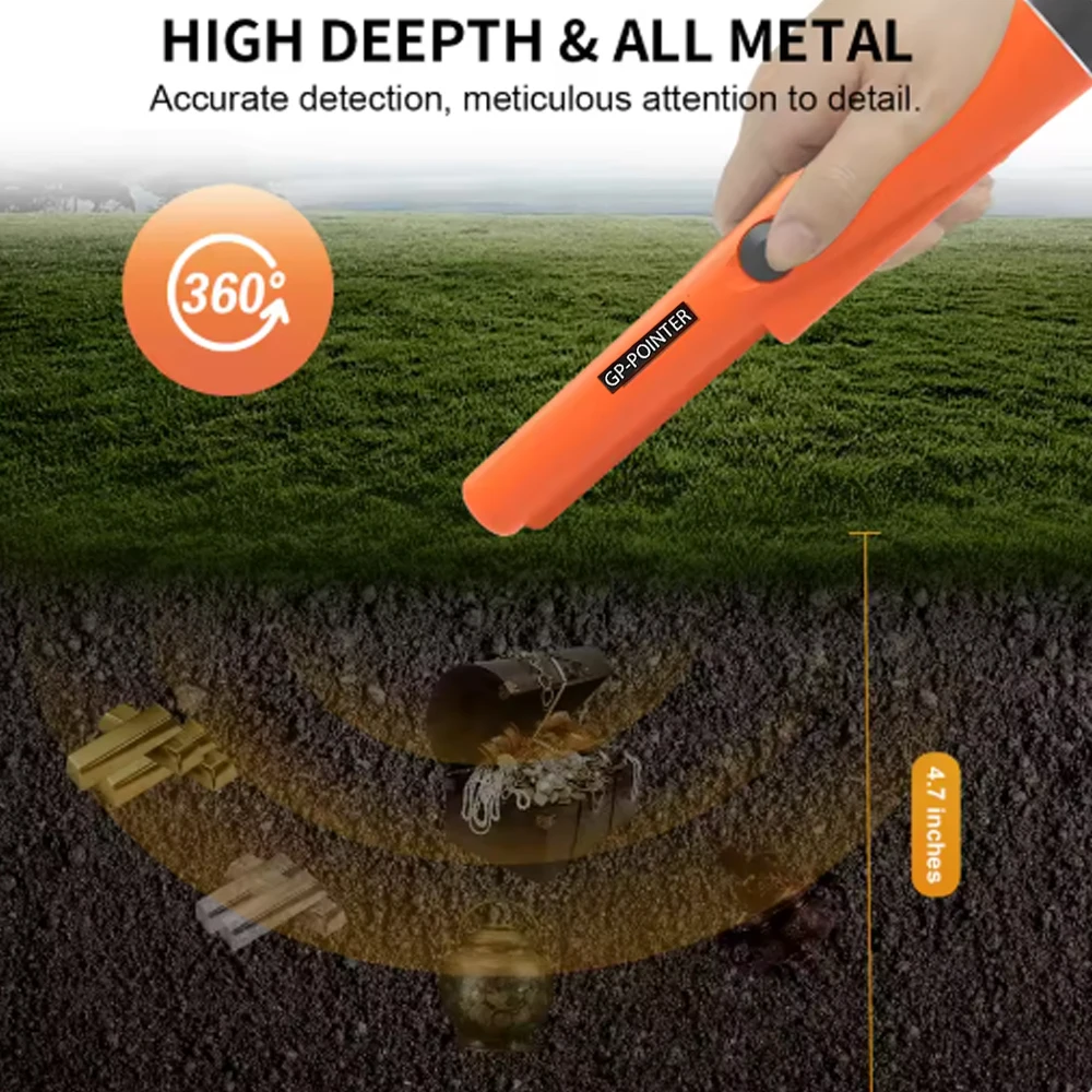 เครื่องตรวจจับ GP-Pointer อัจฉริยะ IP66: สัญญาณเตือนที่ไวต่อความใกล้เคียง + 360 °   การสแกน |   การปรับแต่งอัตโนมัติ + ใบมีดสัมผัส + การสั่นสะเทือน/เสียง 2-in-1