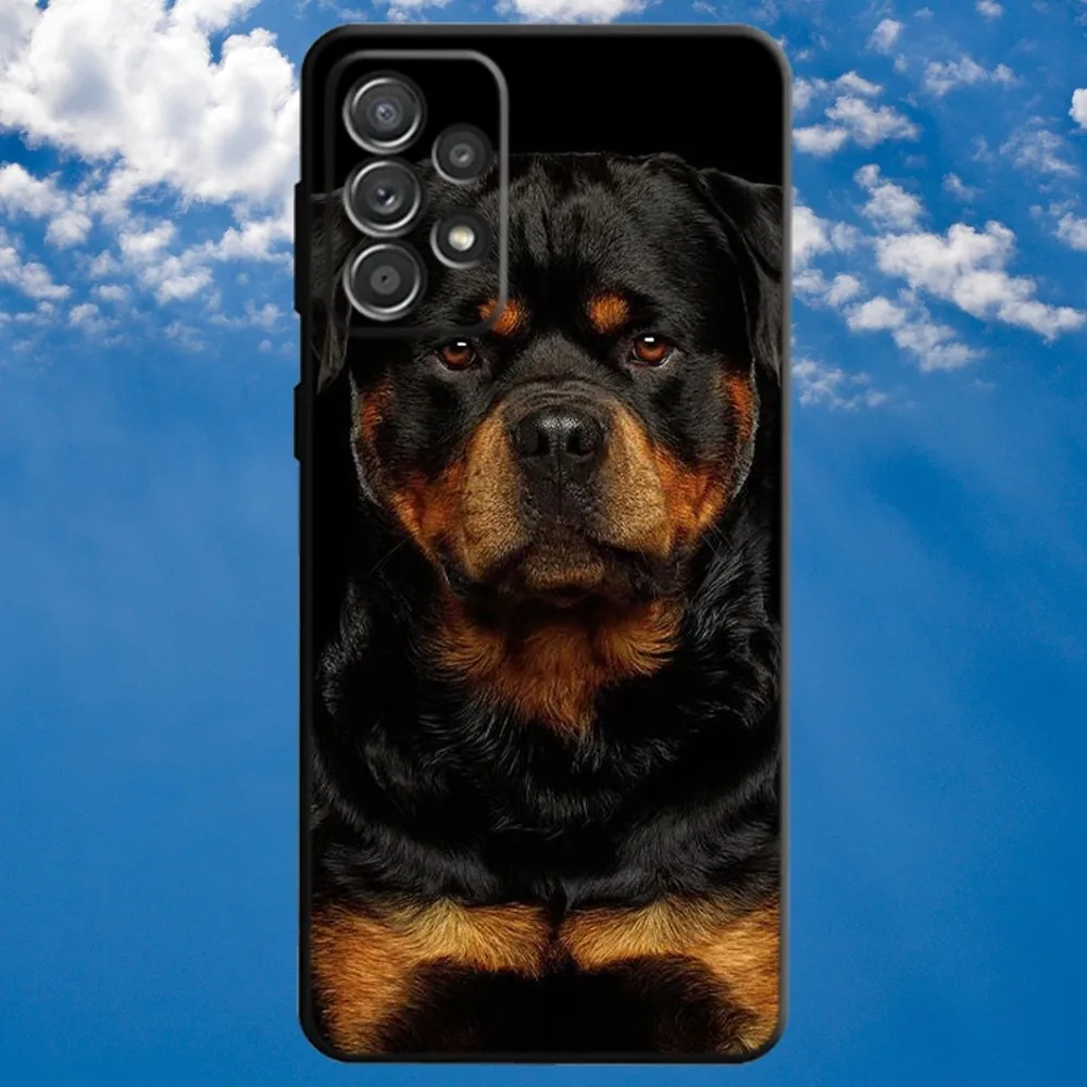 Rottweiler Dog Phone Case For Samsung S21,S22 Ultra,S20,S30 plus,S22 plus,S23,S30 ultra 5G Soft Black Cover