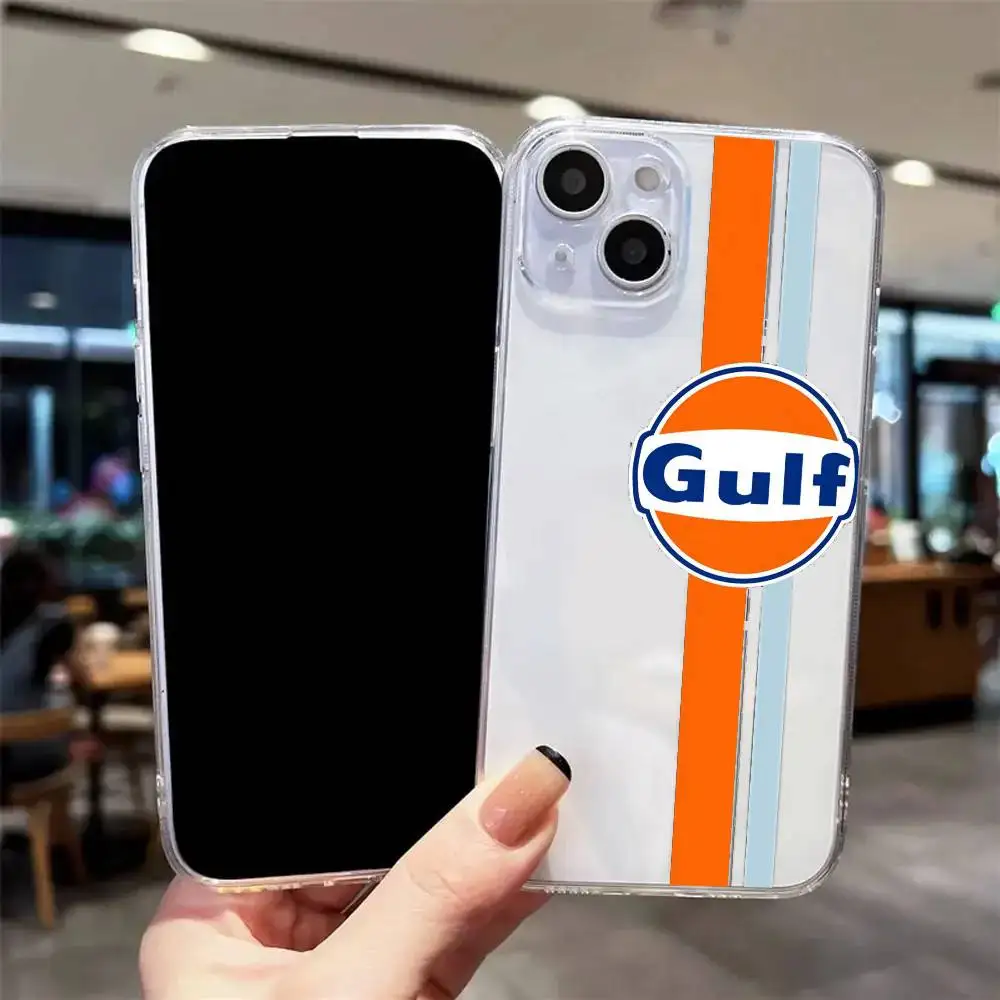 Etui na telefon Epc Car Racing Gulf iPhone 17 16 15 14 13 12 11 Pro Max 13 12, odporne na wstrząsy, miękkie, przezroczyste etui Coque — zdjęcie produktu 6