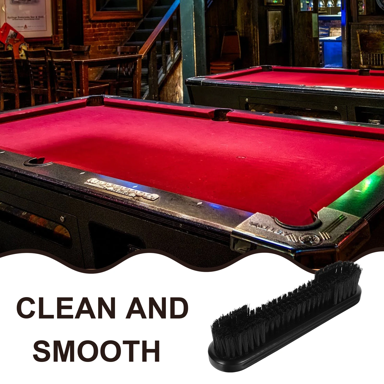 

Pool Table Brush Billiard Table Cleaner Smooth Durable Wiping Tool for Felt and Rails Necessity Billiards Accessories