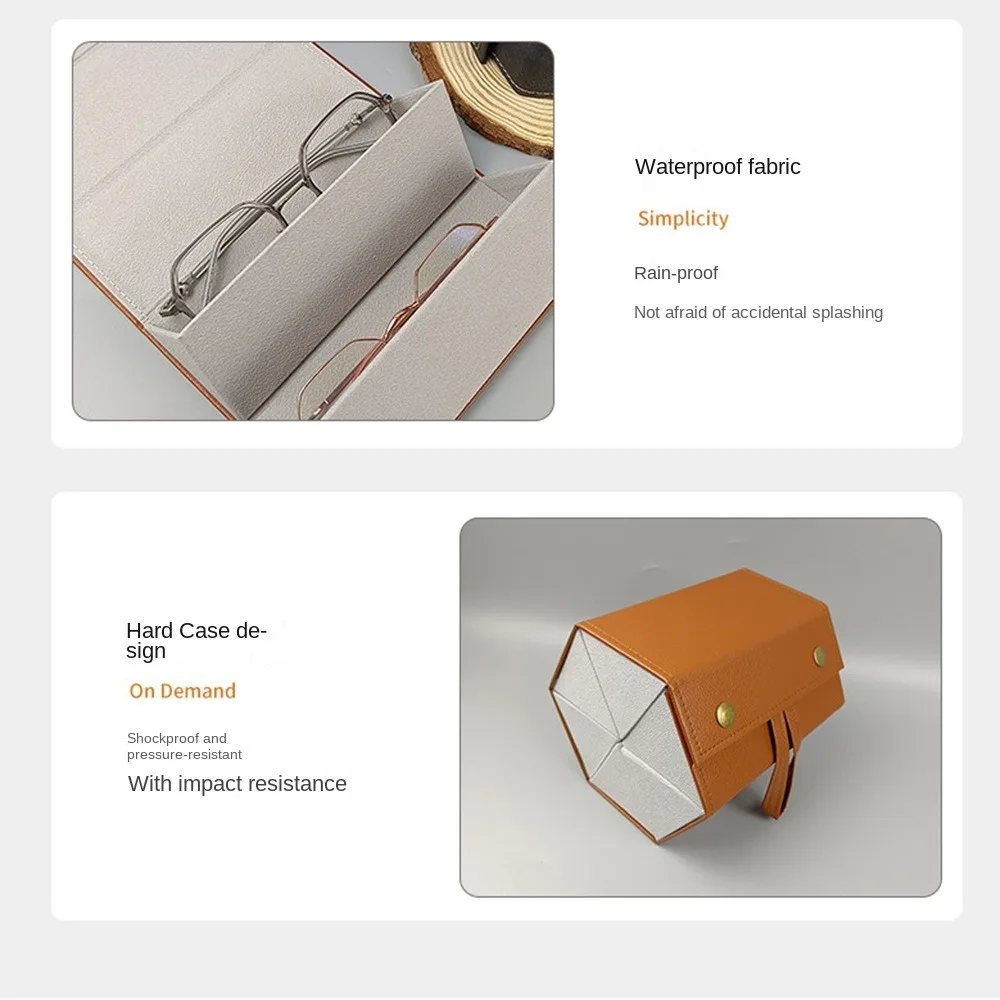 New Portable Glasses Organizer 2/6Grids Folding Sunglasses Organizer Eyeglasses Eyeglasses Storage Box Eyeglasses