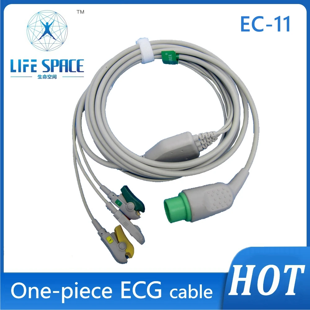 

Ecg Cable Compatible Contorn fukuda dynascope7100 3 / 5 Leads Snap Clip Grabber for Ecg Electrocardiograph Patient Ecg Monitor