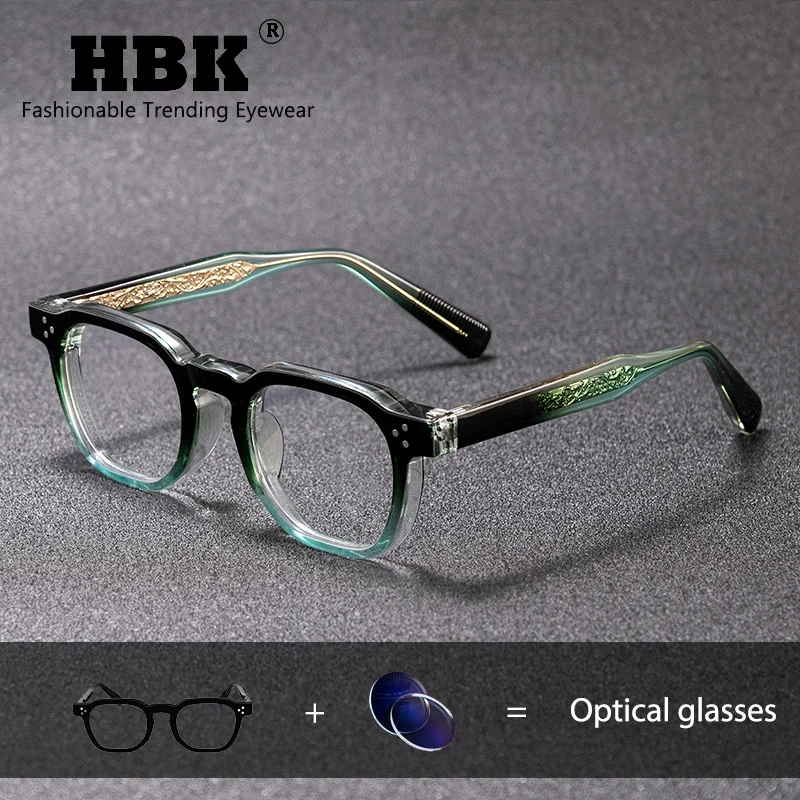 نظارات قراءة بسيطة للرجال من HBK بإطار مربع عالي الجودة للنساء، نظارات كمبيوتر يومية مضادة للضوء الأزرق #1