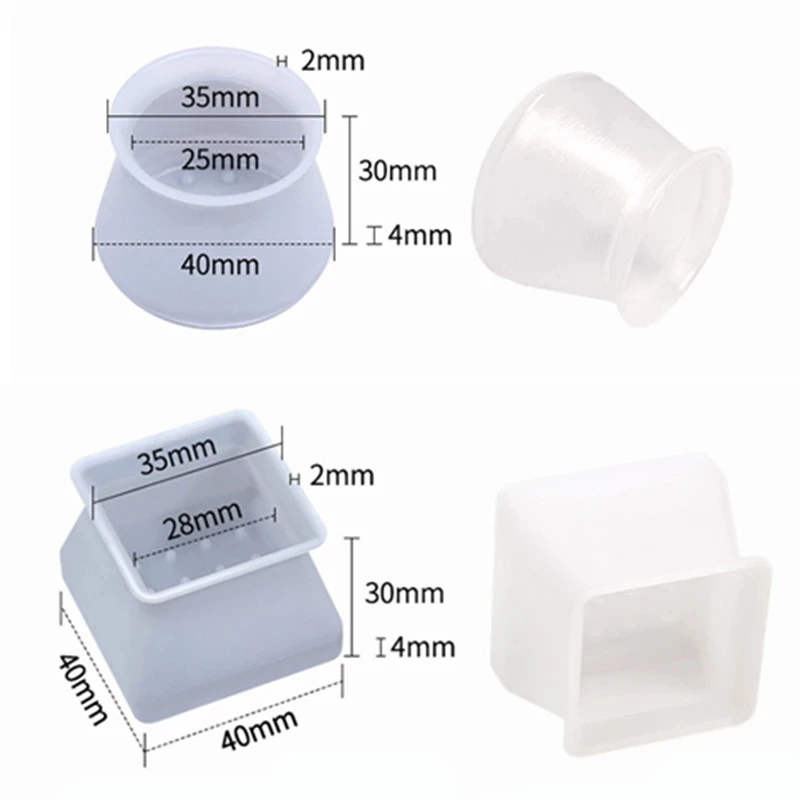 실리카겔 가구 다리 보호 커버, 테이블 발 패드, 바닥 보호대, 의자 다리 바닥 미끄럼 방지 테이블 다리, 4/8/16 개