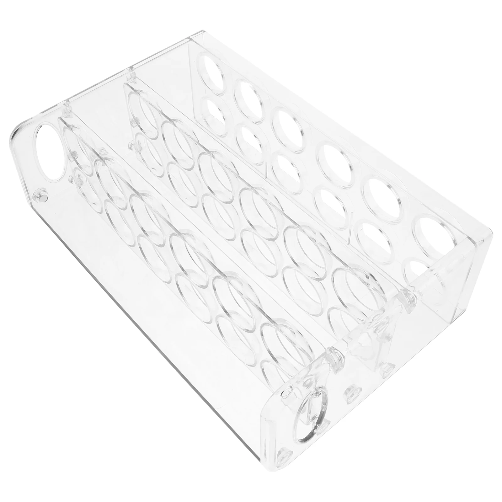 

Fresh Egg Tray Fridge Side Door Organizer Storage Box Refrigerator Makeup Brush Dispenser Holder