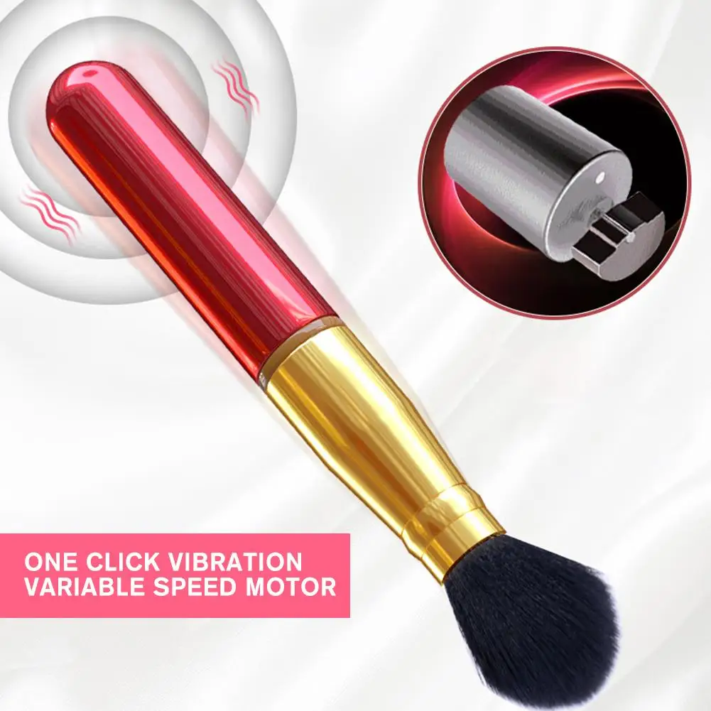 Electric Cosmetic Brush Foundation Blush Loose Powder Beauty Vibration Rechargeable Washable Tools Tools Brush Makeup Brush T7A4