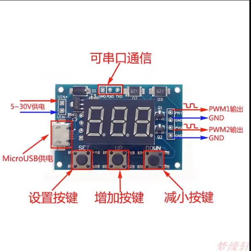 XY-L30A Battery Control Module Digital Full  Power Off Overcharge Protection Switch 6-60V