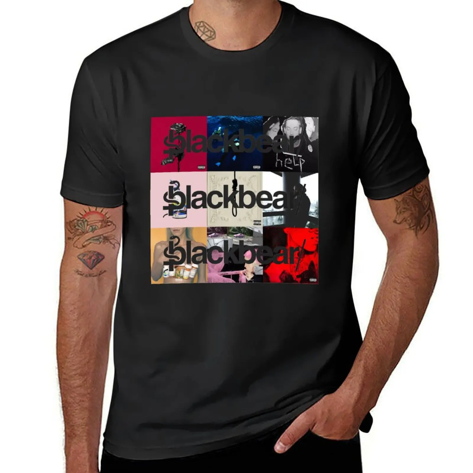 

Blackbear Cover T-Shirt T-shirts man quick-drying summer top luxury clothes men