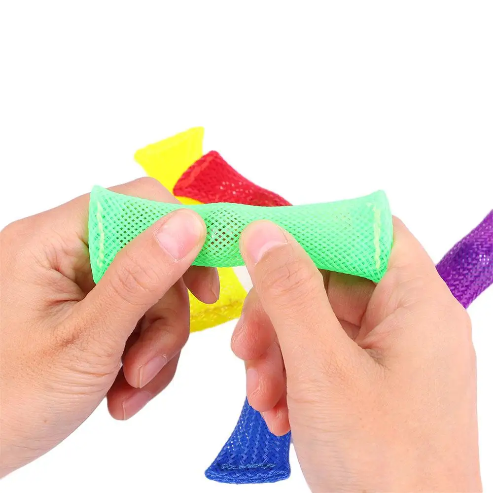 1PC Autisme en ADHD Volwassenen Stress Fidgets Verhogen Focus Zintuiglijke Speelgoed Hand Fidget Speelgoed Gevlochten Mesh