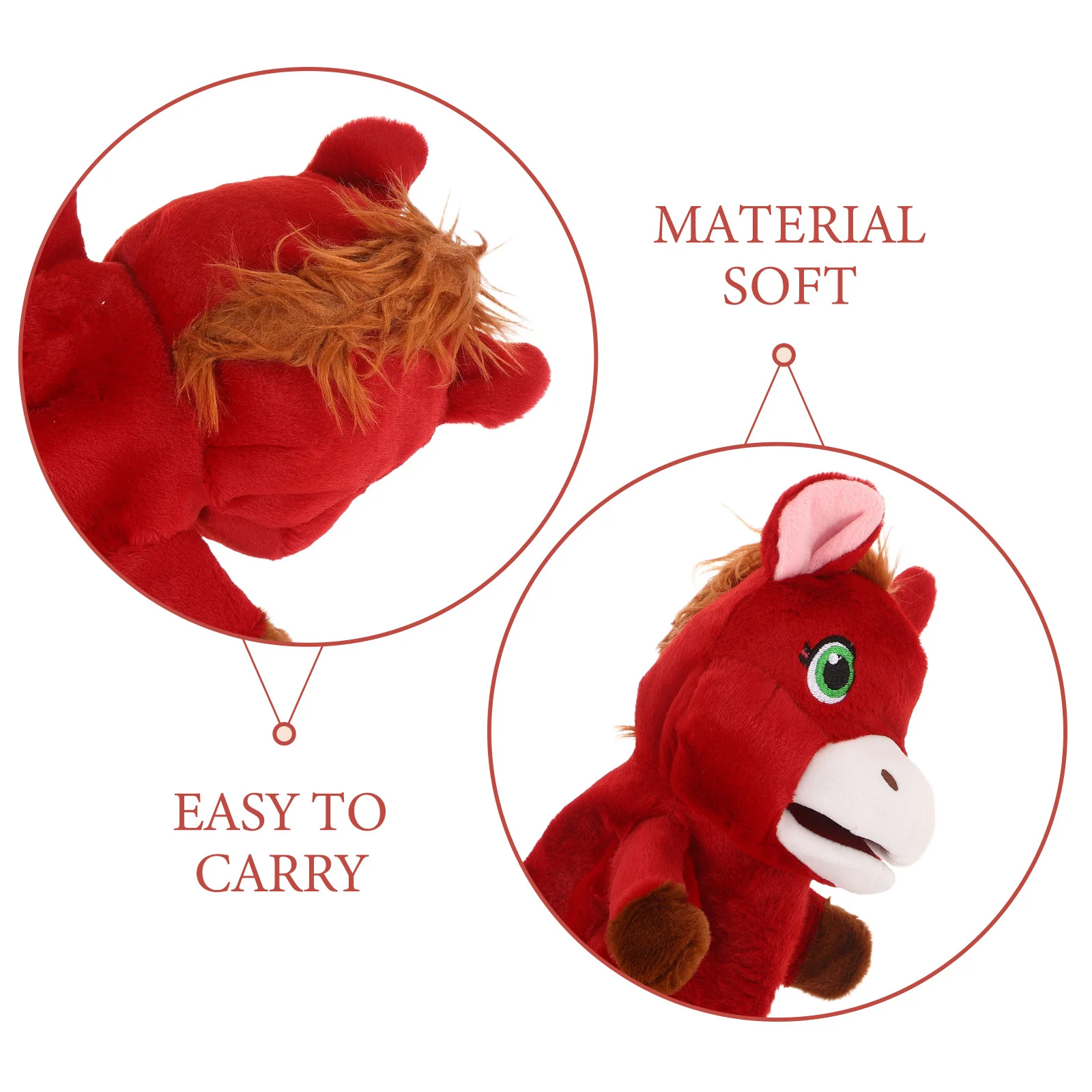 Interactive Hand Puppet Set for Children Adults Theater Show Role Play Learning Aid Fun Gift Unique Design Animal Figure