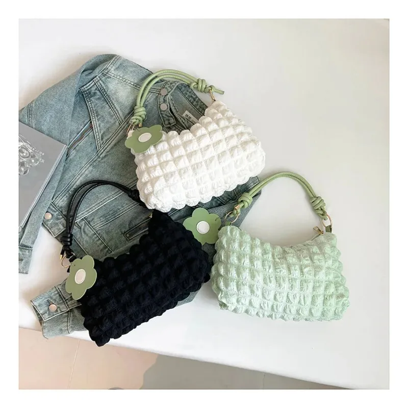 2026 Autumn New Style Women's Handbag, Nylon Messenger Bag, Adjustable Multi-function Shoulder Strap, Mini Dumpling Bag Y2K view 4