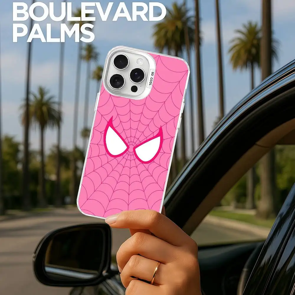 

Spider's Web Phone Case Phone Case For IPhone 16 15 14 13 12 11 Pro Max White Matte Laser Metallic Aurora Funda