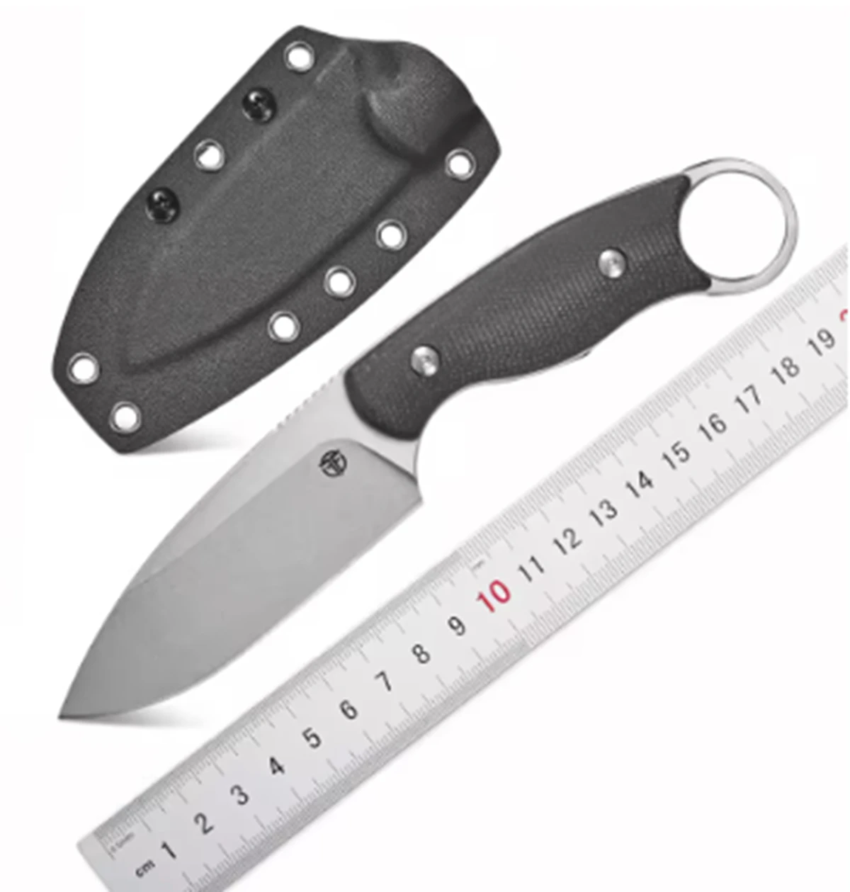Eafengrow FF116 Fixed Blade Knife VG10 Steel Micarta Handle Claw Knife with Kydex Sheath for Outdoor Camping Working Survival