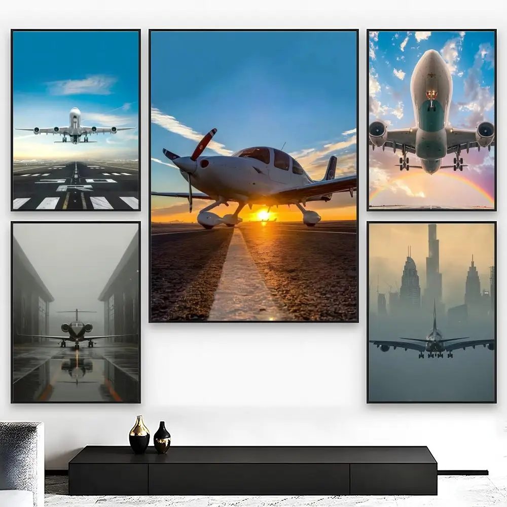Cool Airplane Head up Poster High-Grade Poster For Home Room Bar Cafe Decoration Art & Present
