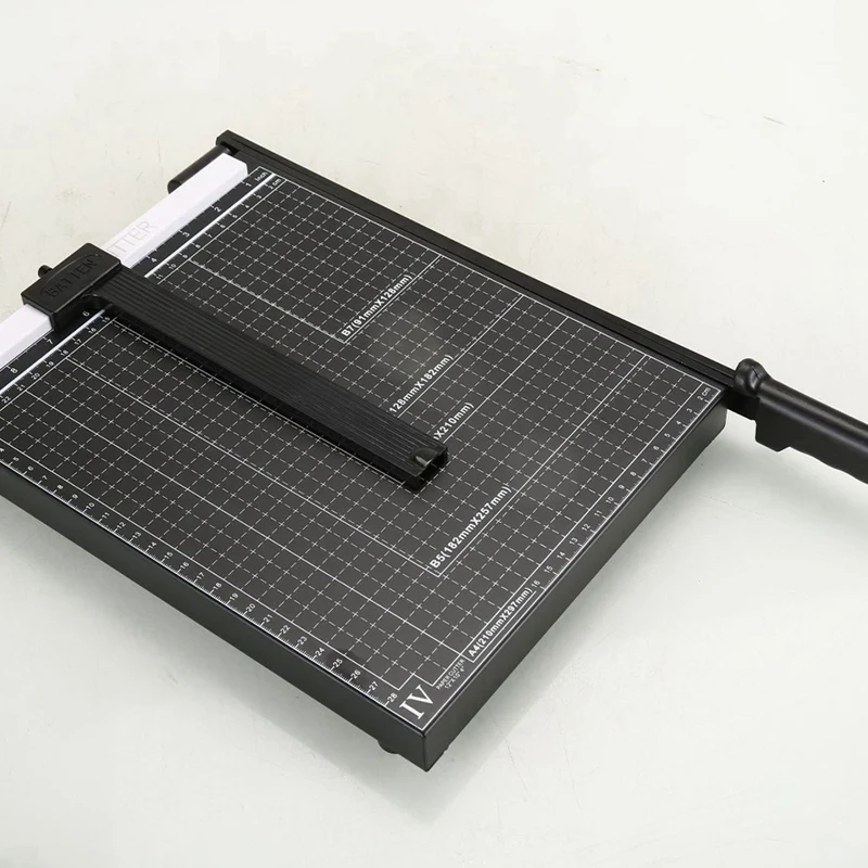 เครื่องทำลายเอกสารสำหรับโรงเรียนและสำนักงานมืออาชีพเครื่องตัดภาพตัด A4สีดำ