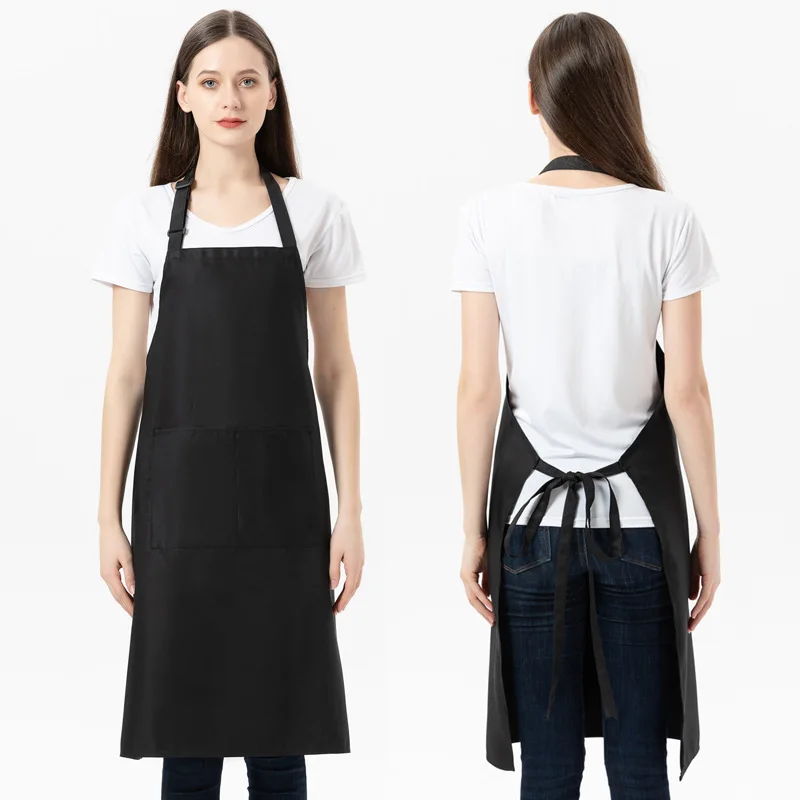 Strap Solid Color Apron Halter Neck Apron Advertising Overalls