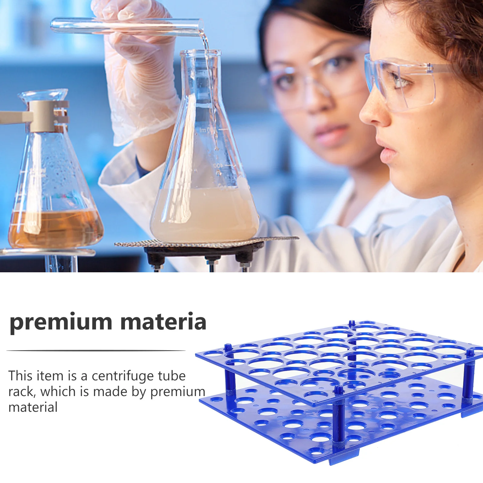 Laboratory Tube Rack Centrifugal Test Holder for Centrifuge Racks Detachable Storage